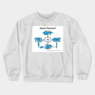 denial flowchart Crewneck Sweatshirt